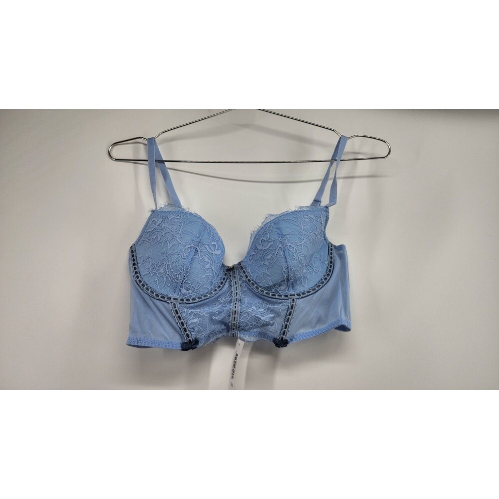 Adore Me Womens‎ 34B Blue Yara Contour Longline Demi Bra NWT